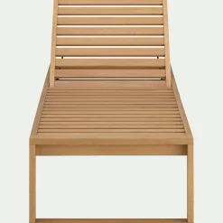 alinea Transat Et Chaise Longue*Bain de soleil en eucalyptus FSC - Bois clair