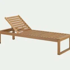 alinea Transat Et Chaise Longue*Bain de soleil en eucalyptus FSC - Bois clair