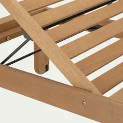 alinea Transat Et Chaise Longue*Bain de soleil en eucalyptus FSC - Bois clair