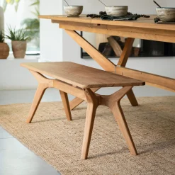 alinea Tiroir Et Bout De Lit|Tabouret*Banc en chêne massif vernis naturel L130cm - Bois clair