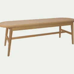alinea Tabouret*Banc oval en acajou L150cm - Bois clair