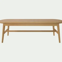 alinea Tabouret*Banc oval en acajou L150cm - Bois clair