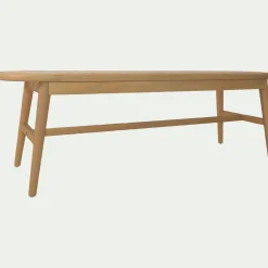alinea Tabouret*Banc oval en acajou L150cm - Bois clair