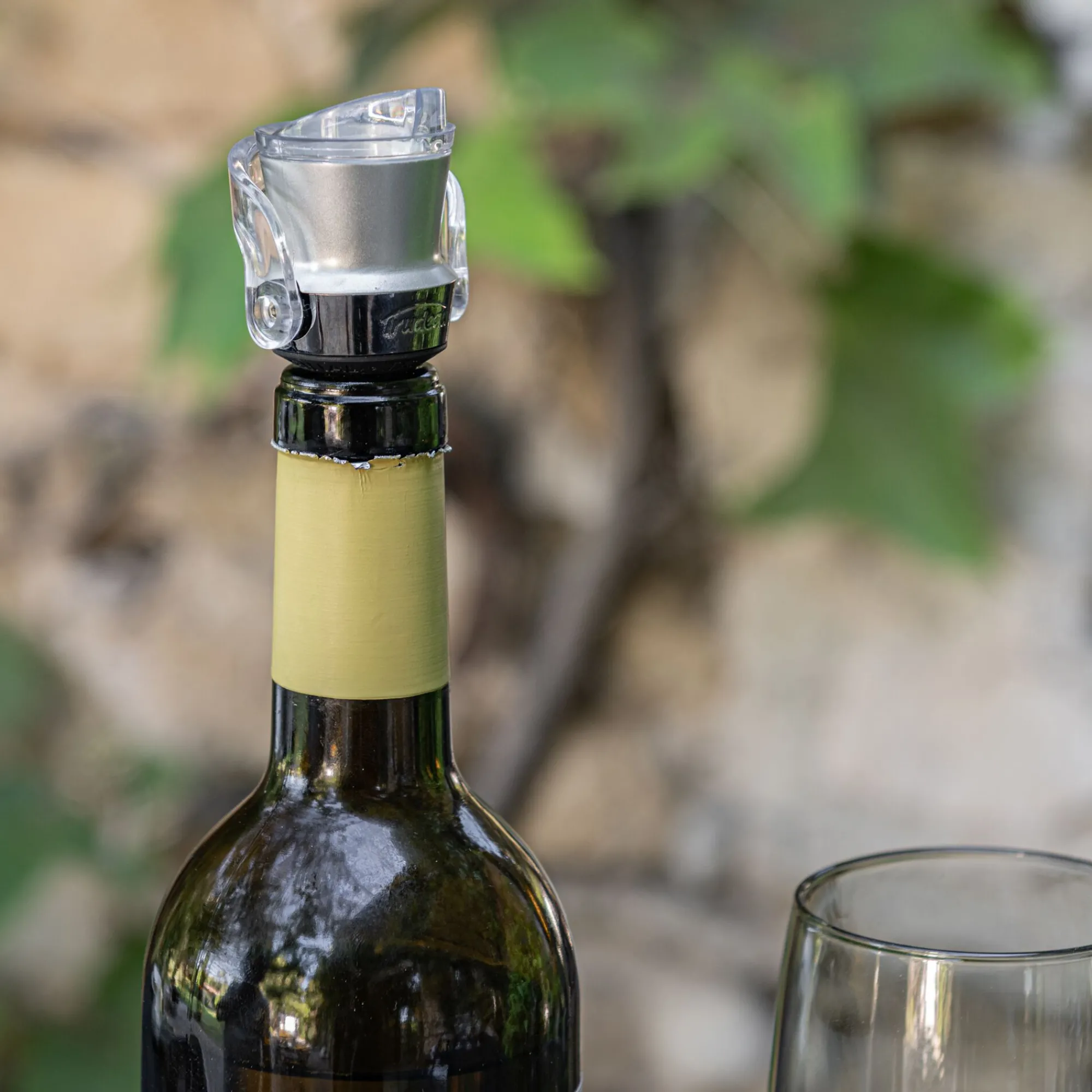 alinea Accessoire Vin*Bec verseur et bouchon en plastique - argenté