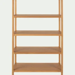 alinea Bibliothèque Et Étagère*Bibliothèque 4 étagères en chêne L90xl35,5xH143,5cm - Bois clair