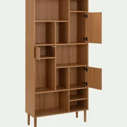 alinea Bibliothèque Et Étagère*Bibliothèque déstructurée en bois L90xH190cm - Bois clair