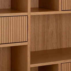 alinea Bibliothèque Et Étagère*Bibliothèque déstructurée en bois L90xH190cm - Bois clair