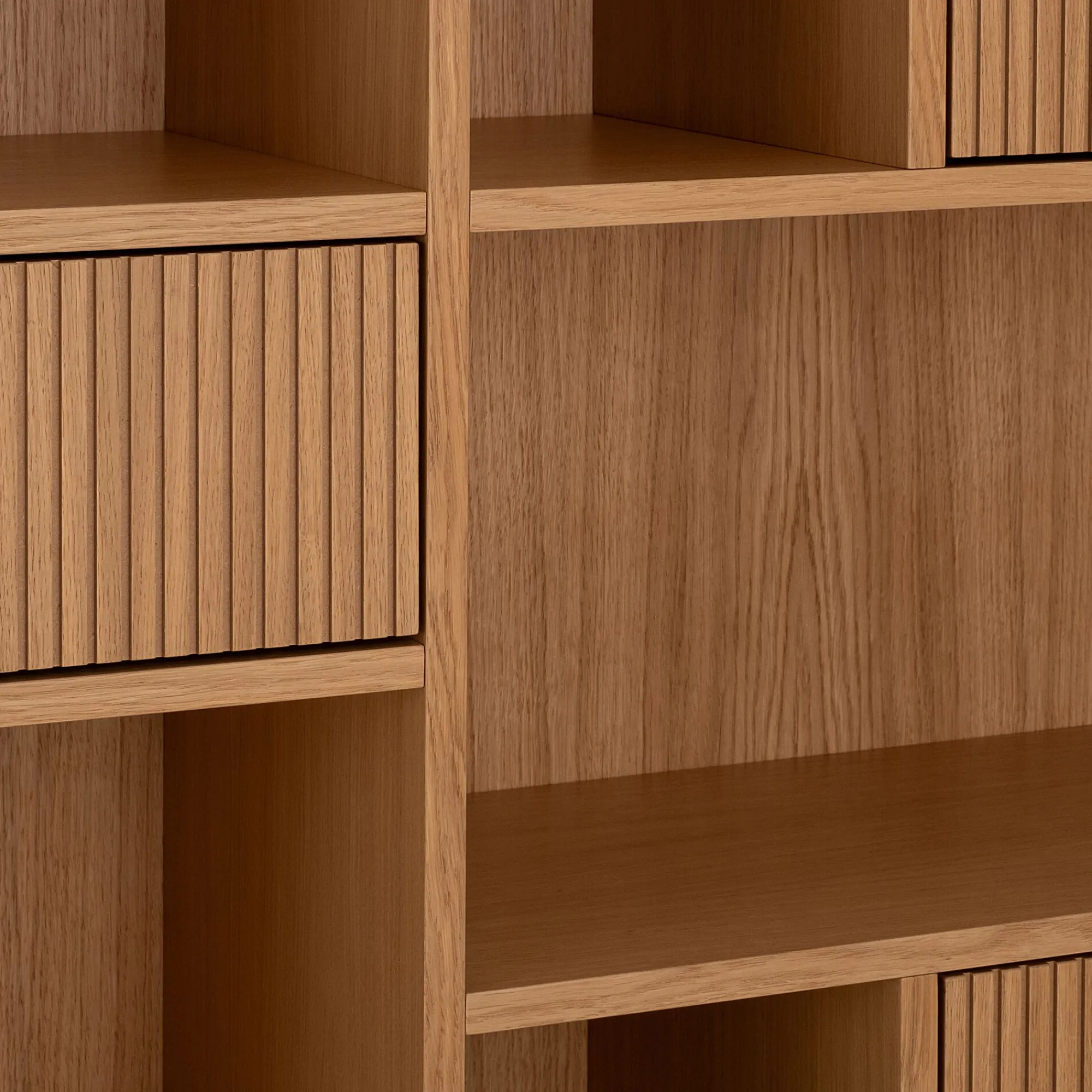alinea Bibliothèque Et Étagère*Bibliothèque déstructurée en bois L90xH190cm - Bois clair