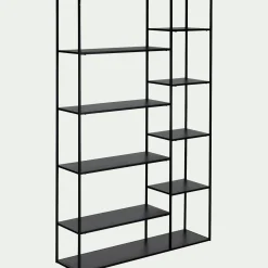 alinea Bibliothèque Et Étagère*Bibliothèque en acier - Noir