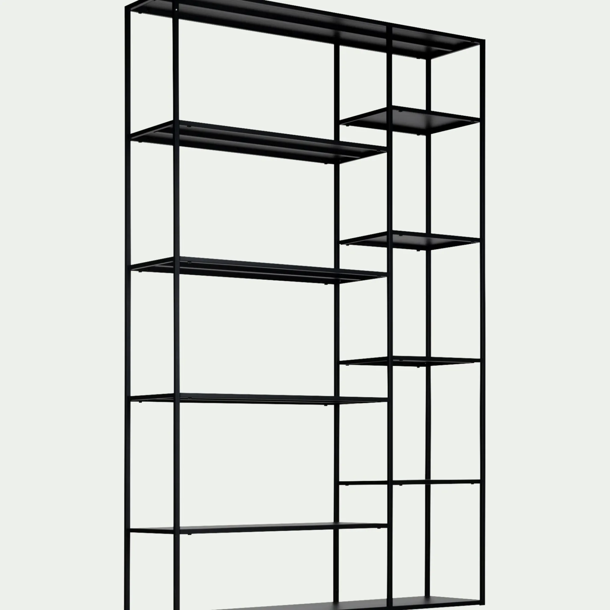 alinea Bibliothèque Et Étagère*Bibliothèque en acier - Noir