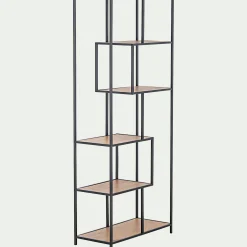alinea Bibliothèque Et Étagère*Bibliothèque en métal et en bois - Bois clair