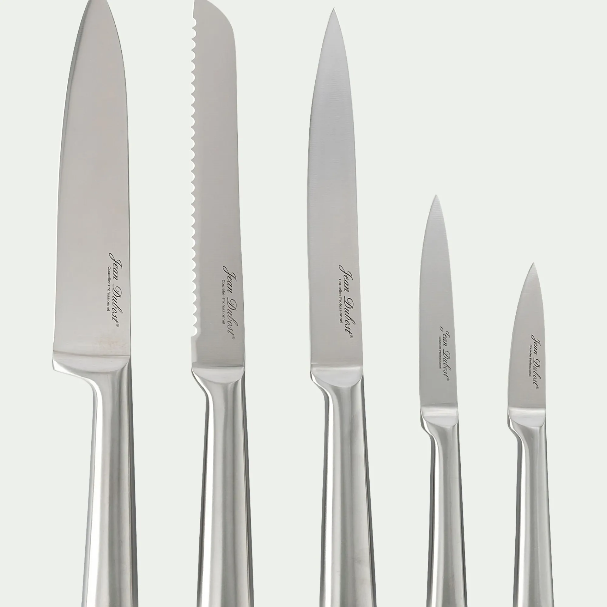 alinea Couteau De Cuisine*Bloc de 5 couteaux en bambou et inox - Naturel