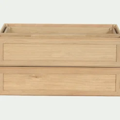 alinea Rangement À Composer*Bloc de 2 grands tiroirs L82cm Bois clair