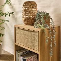 alinea Rangement À Composer*Bloc de 1 tiroir en chêne et raphia L40cm - Bois clair