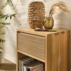 alinea Rangement À Composer*Bloc de 1 tiroir en chêne strié L40cm - Bois clair