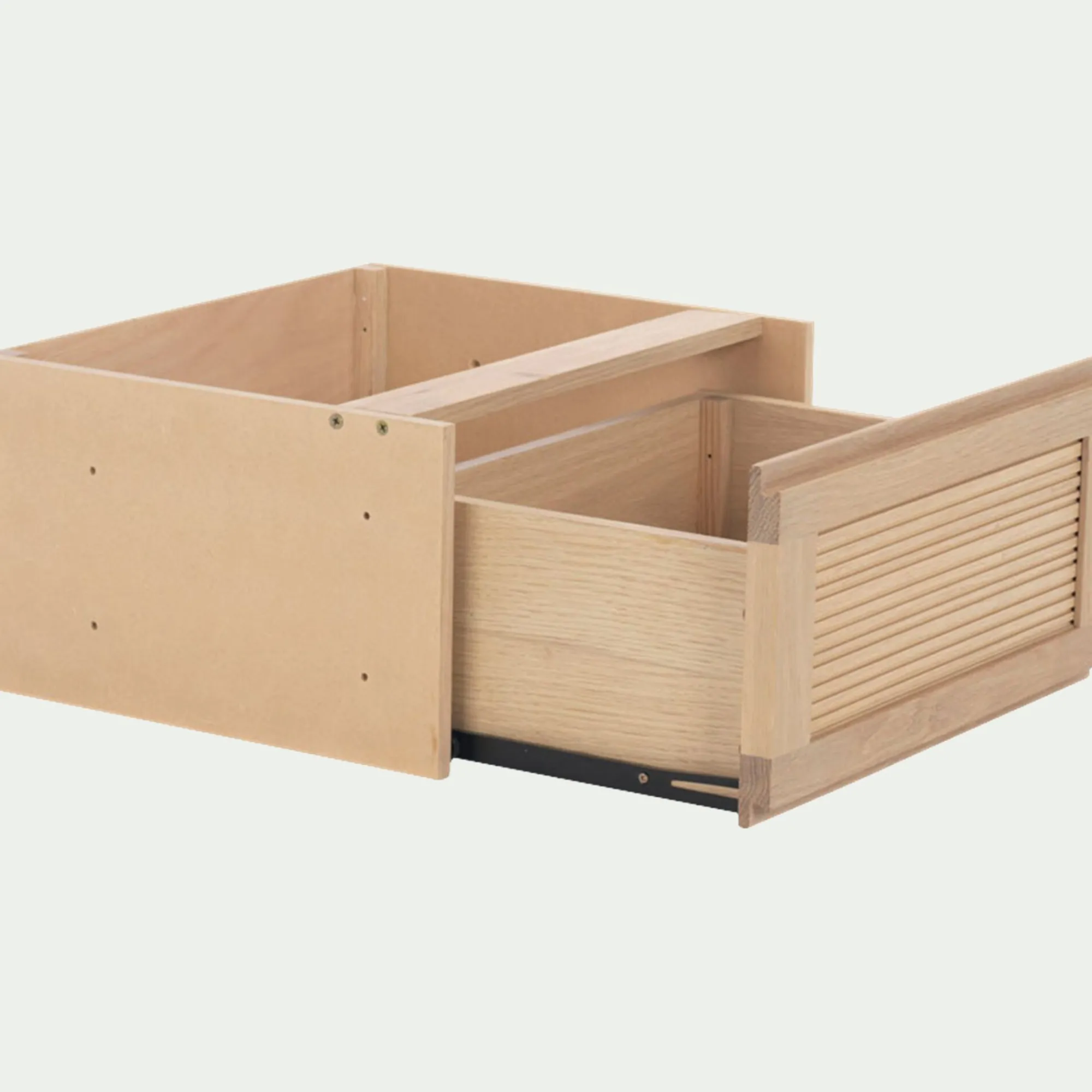 alinea Rangement À Composer*Bloc de 1 tiroir en placage chêne L40cm - Bois clair