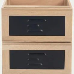 alinea Rangement À Composer*Bloc de 2 tiroirs en acier L40cm - Noir