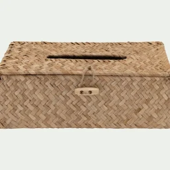 alinea Boîte De Rangement|Accessoire De Salle De Bain*Boite à mouchoirs en jonc de mer - Naturel