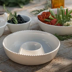 alinea Plat Et Vaisselle Apéro*Bol apéritif en porcelaine D23,2cm- ventoux Blanc