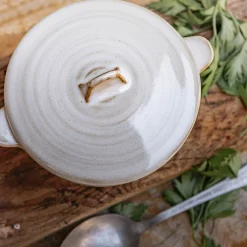 alinea Vaisselle Petit Déjeuner|Bol*Bol avec couvercle en grès D16,5cm - alpilles Beige
