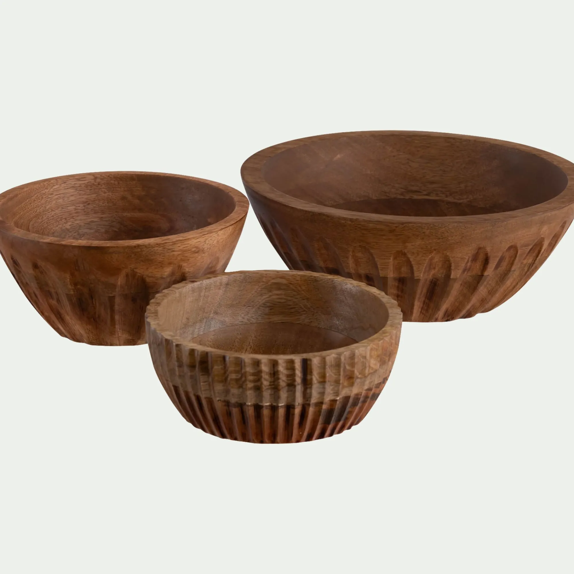 alinea Vaisselle Petit Déjeuner|Bol*Bol en bois de manguier D13cm - bois clair Naturel