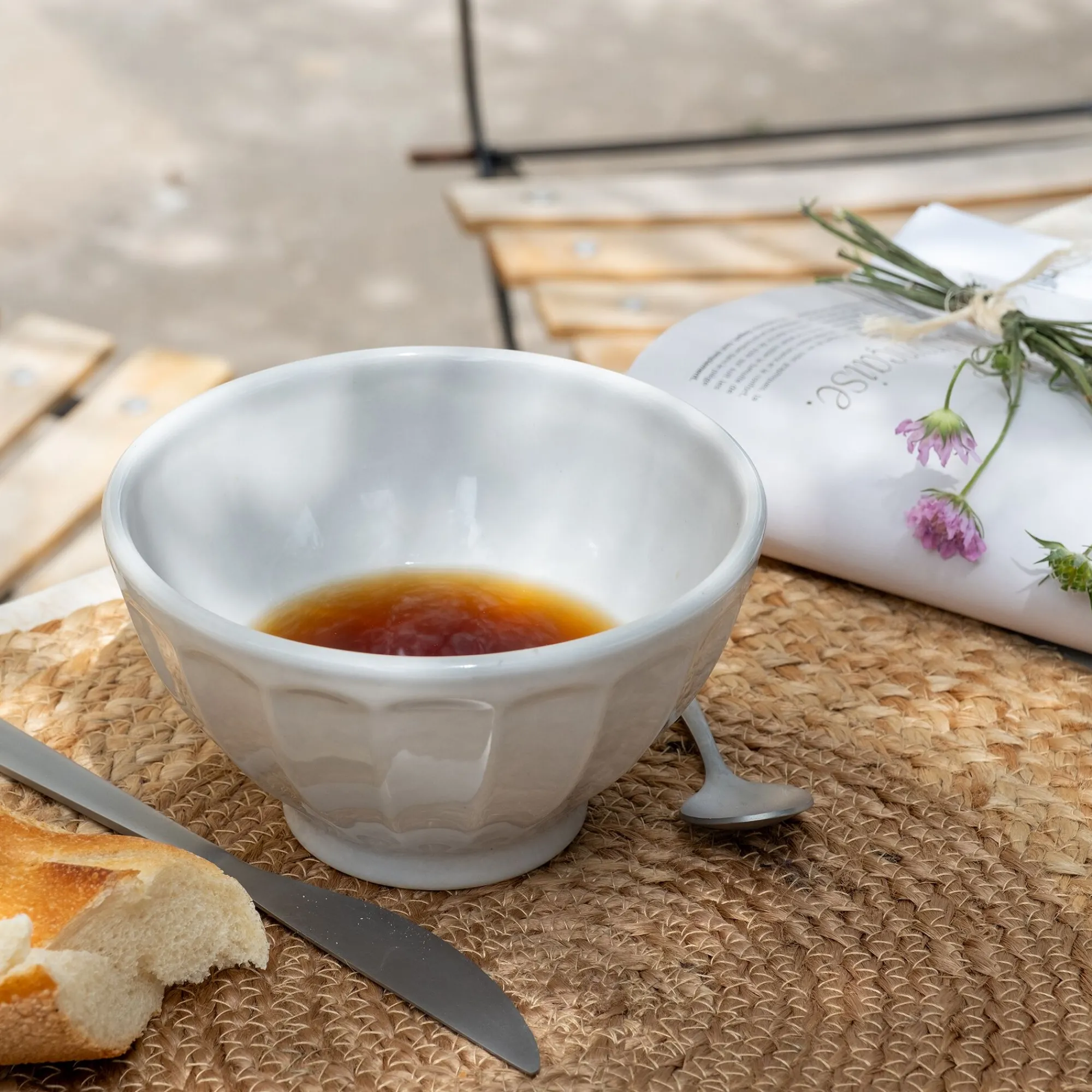 alinea Vaisselle Petit Déjeuner|Bol*Bol en faïence D14cm - borie 40cl Gris