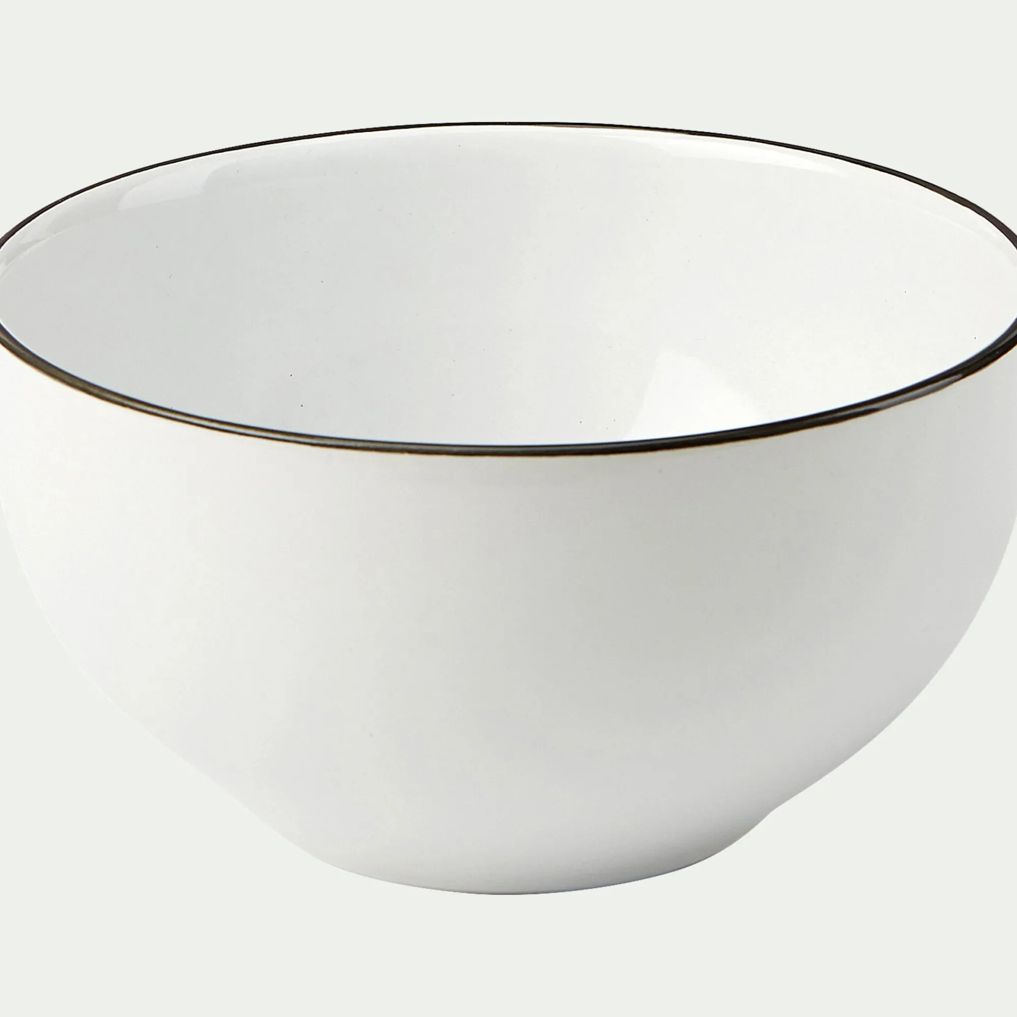 alinea Vaisselle Petit Déjeuner|Bol*Bol en grès D14,3cm - Blanc