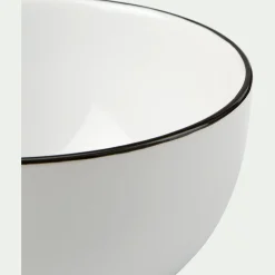 alinea Vaisselle Petit Déjeuner|Bol*Bol en grès D14,3cm - Blanc