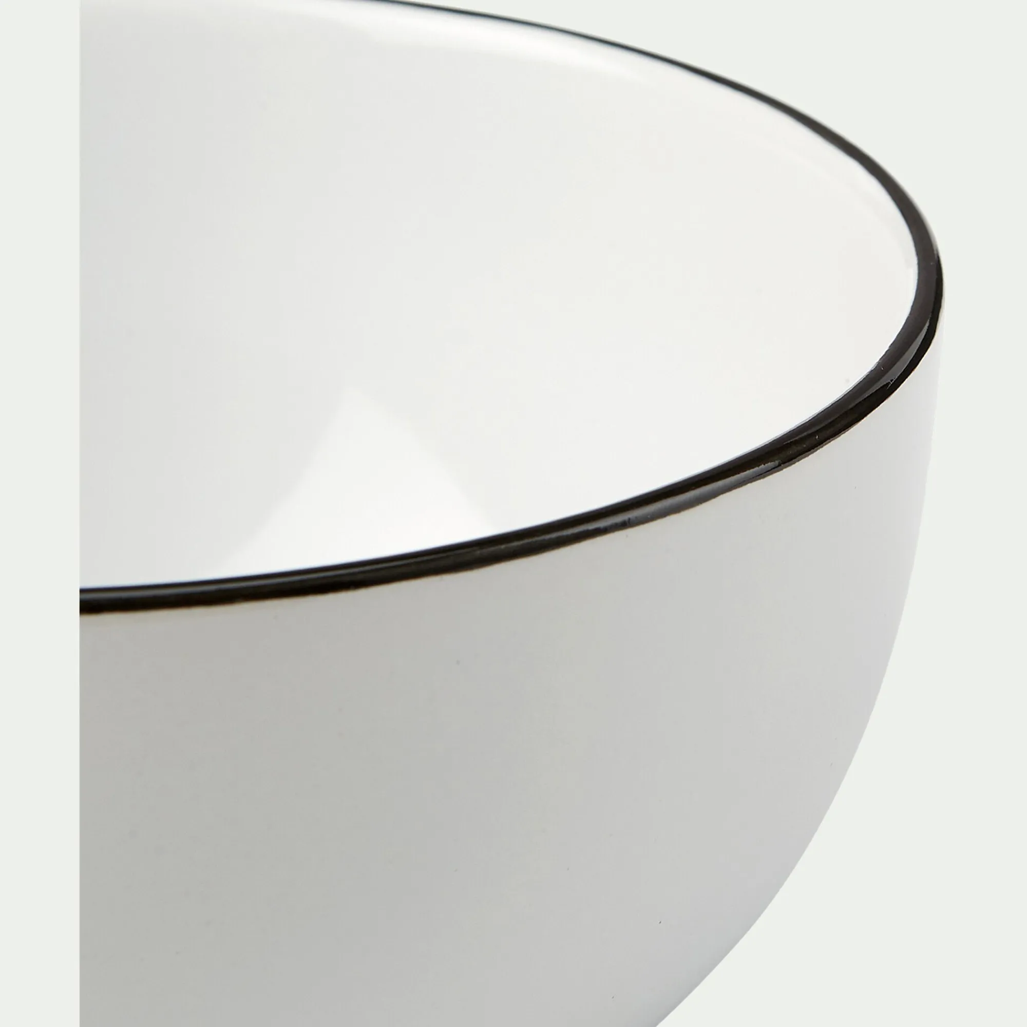 alinea Vaisselle Petit Déjeuner|Bol*Bol en grès D14,3cm - Blanc
