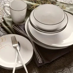 alinea Vaisselle Petit Déjeuner|Bol*Bol en grès D14,3cm - Blanc