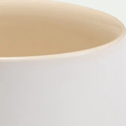 alinea Vaisselle Petit Déjeuner|Bol*Bol en grès D14cm - Blanc
