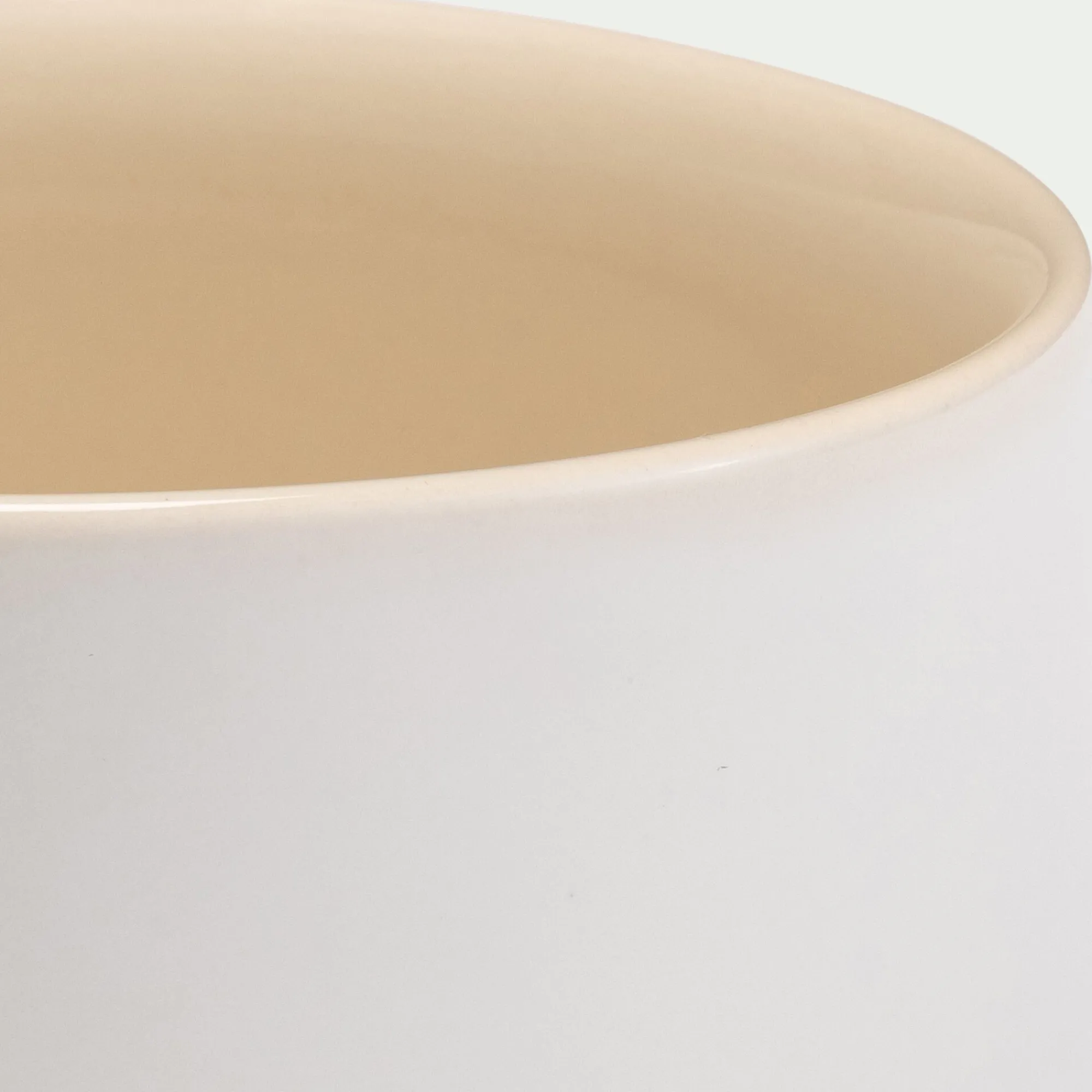 alinea Vaisselle Petit Déjeuner|Bol*Bol en grès D14cm - Blanc