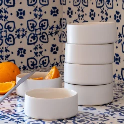 alinea Vaisselle Petit Déjeuner|Bol*Bol en grès D14cm - Blanc