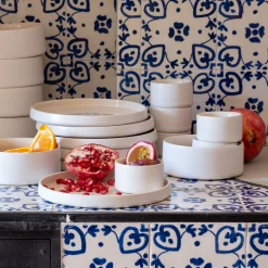 alinea Vaisselle Petit Déjeuner|Bol*Bol en grès D14cm - Blanc
