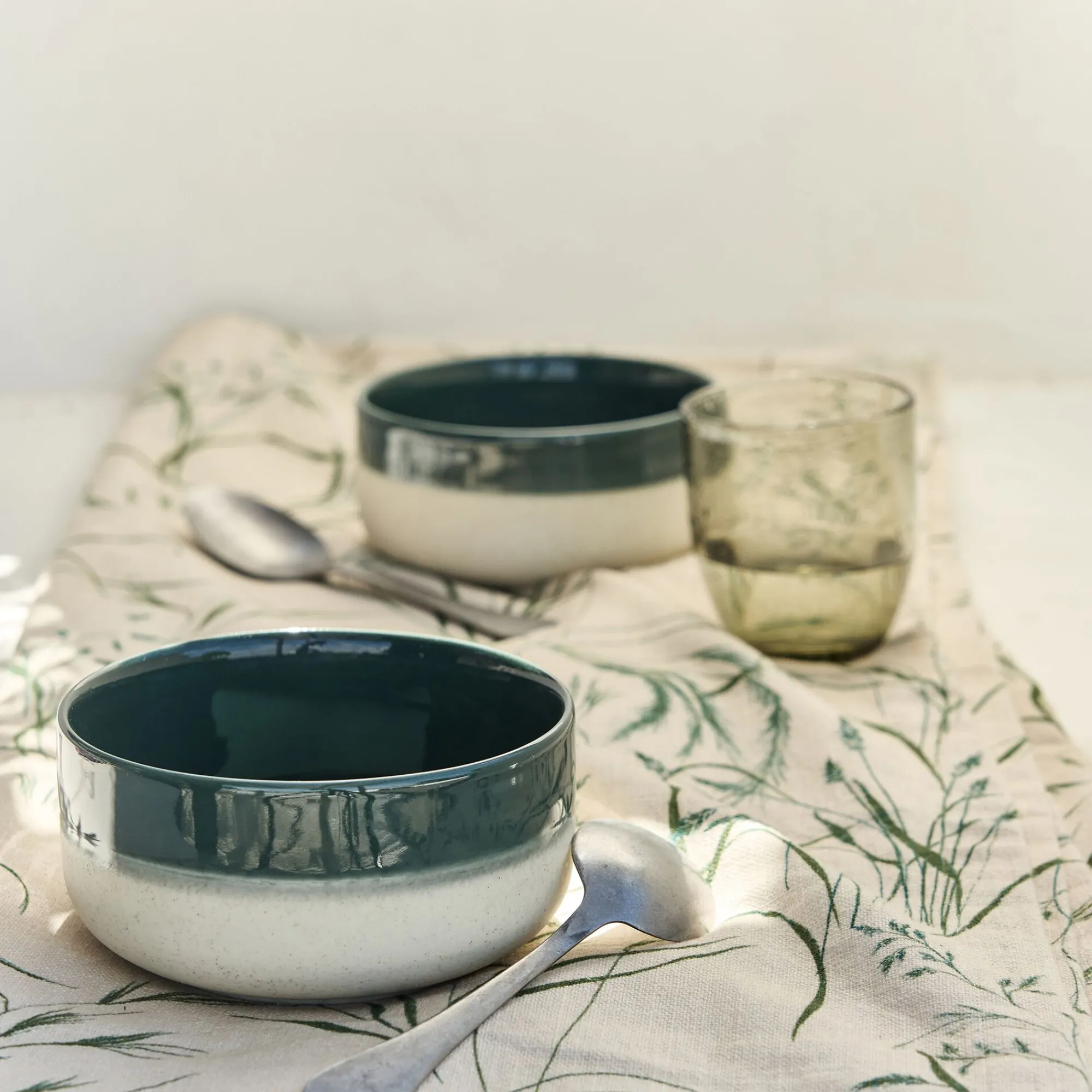 alinea Vaisselle Petit Déjeuner|Bol*Bol en grès D14,5cm - oyat Vert