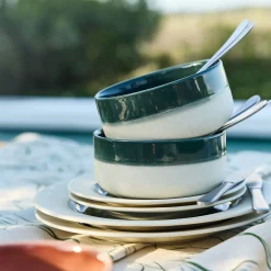 alinea Vaisselle Petit Déjeuner|Bol*Bol en grès D14,5cm - oyat Vert