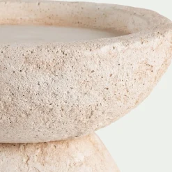 alinea Bougeoir*Bougeoir en ciment H15xD15,3cm - Beige