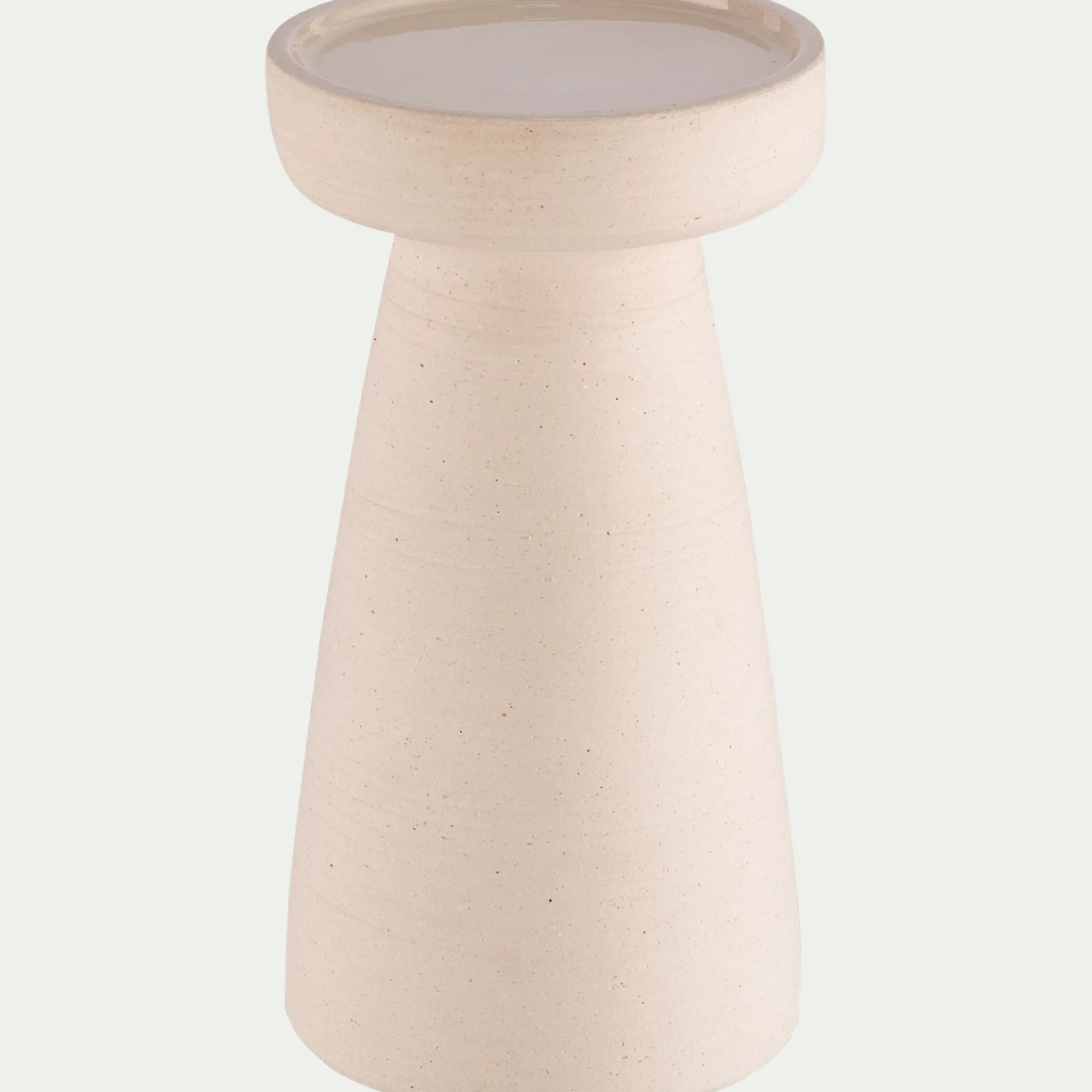 alinea Bougeoir*Bougeoir en grès D11,5xH22cm - beige