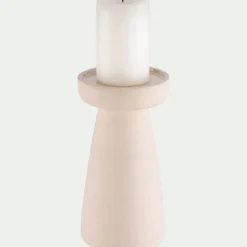 alinea Bougeoir*Bougeoir en grès D11,5xH22cm - beige