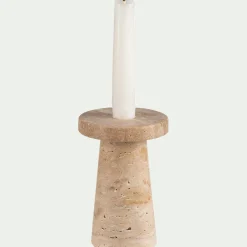 alinea Bougeoir*Bougeoir en travertin H13cm - Naturel
