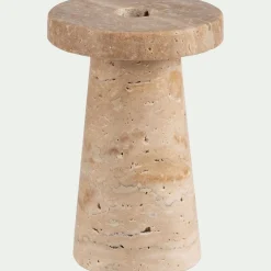 alinea Bougeoir*Bougeoir en travertin H13cm - Naturel