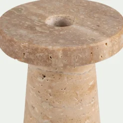 alinea Bougeoir*Bougeoir en travertin H13cm - Naturel