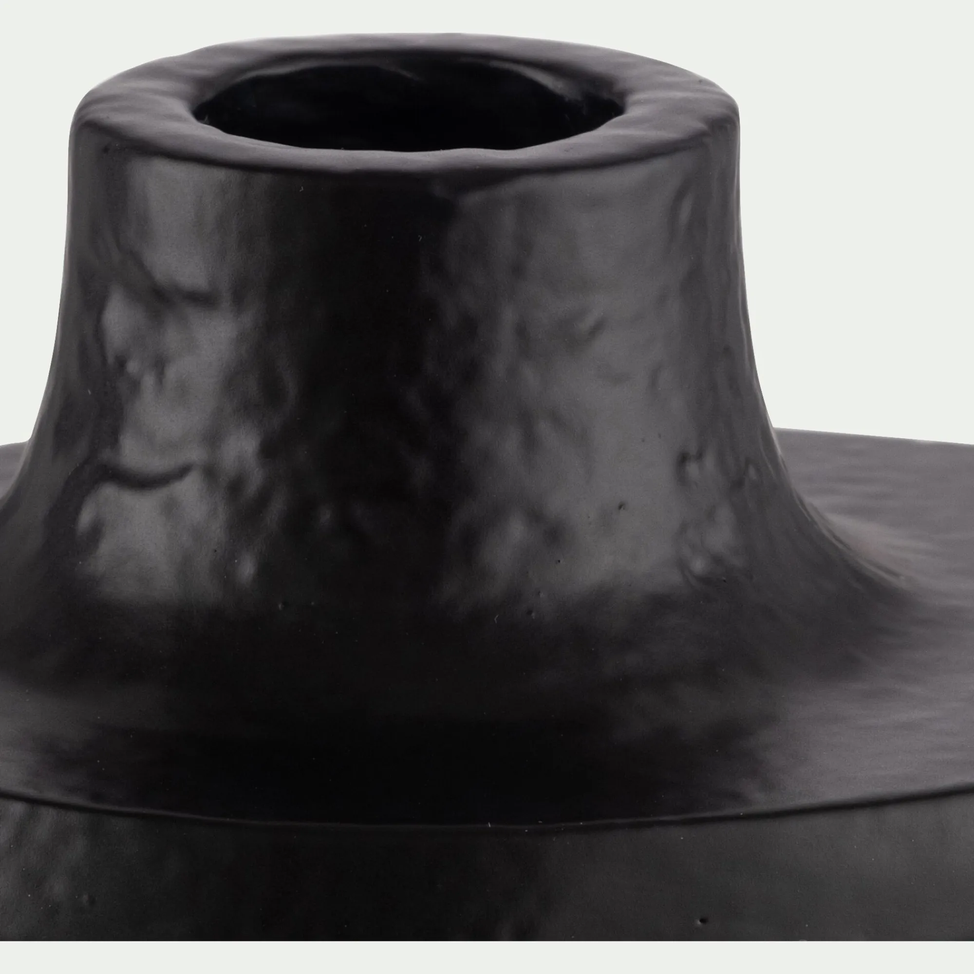 alinea Bougeoir*Bougeoir ovale en fonte d'aluminium H3,5cm - noir