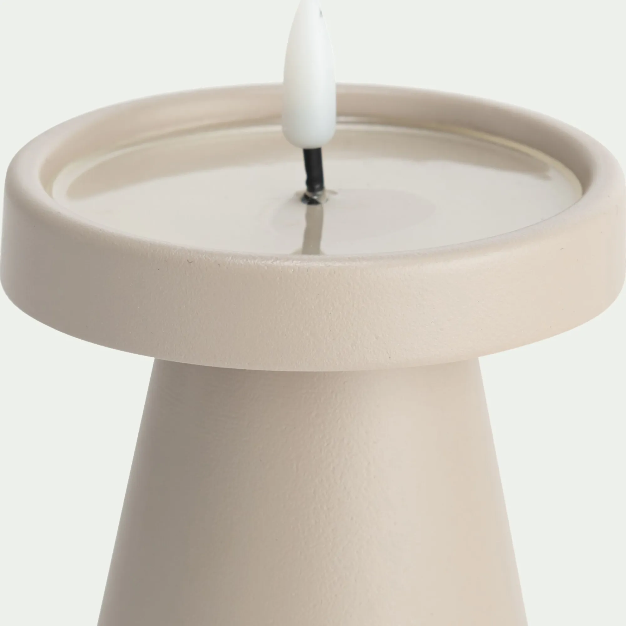 alinea Bougie*Bougie à LED D9xH10cm - sable Beige