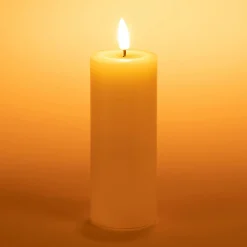 alinea Bougie|Bougie Et Photophore De Noël*Bougie à LED D5XH12,5cm - Blanc
