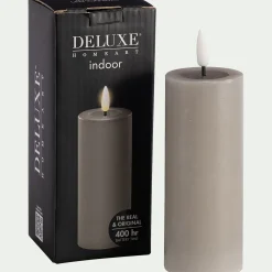 alinea Bougie|Bougie Et Photophore De Noël*Bougie à LED D5XH12,5cm - Taupe