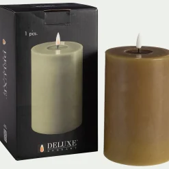 alinea Bougie|Bougie Et Photophore De Noël*Bougie à LED D10XH15cm - Vert