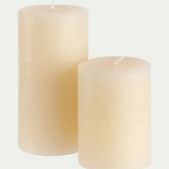 alinea Bougie*Bougie cylindrique - H10cm Blanc