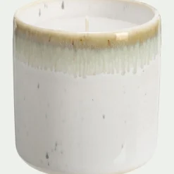 alinea Bougie*Bougie déco en céramique cylindrique H7,5cm - Beige