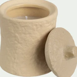 alinea Bougie*Bougie déco en grès H11cm - sable Rose